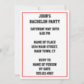 Einladung zum Cartoon Bachelor (Rückseite)