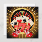 Einladung zum Casino (Vorne/Hinten)