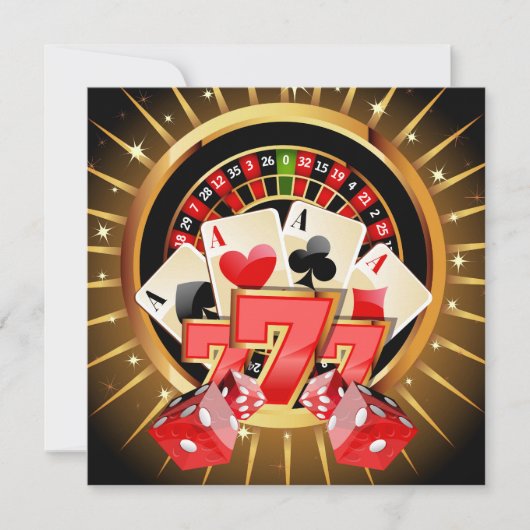 Einladung zum Casino (Vorderseite)