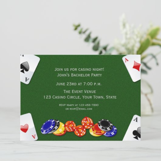 Einladung zum Casino (Stehend Vorderseite)