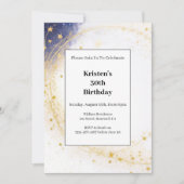 Einladung zum Celestial Geburtstag (Vorderseite)