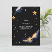 Einladung zum Celestial Geburtstag (Stehend Vorderseite)