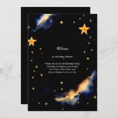 Einladung zum Celestial Geburtstag (Vorne/Hinten)