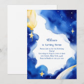 Einladung zum Celestial Geburtstag (Vorne/Hinten)