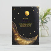 Einladung zum Celestial Geburtstag (Stehend Vorderseite)