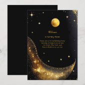 Einladung zum Celestial Geburtstag (Vorne/Hinten)