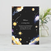 Einladung zum Celestial Geburtstag (Stehend Vorderseite)
