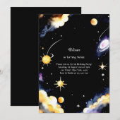 Einladung zum Celestial Geburtstag (Vorne/Hinten)