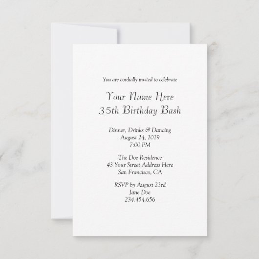 Einladung zum chinesischen Drachen (Rückseite)