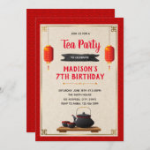 Einladung zum chinesischen Teekonzert (Vorne/Hinten)