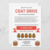 Einladung zum Coat Drive (Vorne/Hinten)