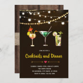 Einladung zum Cocktail Party (Vorne/Hinten)