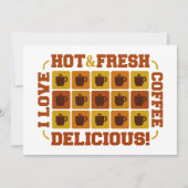 Einladung zum Coffee Squares, personalisierbar (Vorderseite)