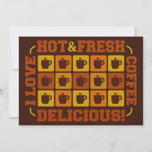 Einladung zum Coffee Squares, personalisierbar (Vorderseite)