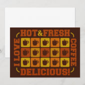 Einladung zum Coffee Squares, personalisierbar (Vorne/Hinten)