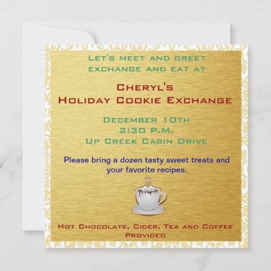 Einladung zum Cookie-Austausch (Rückseite)