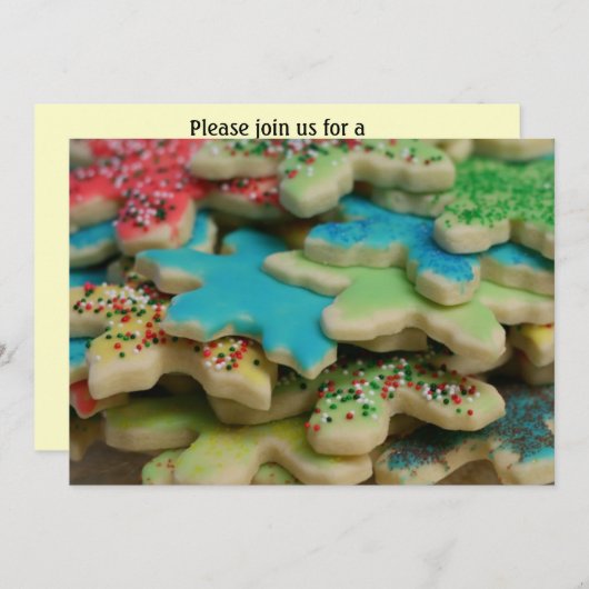 Einladung zum Cookie-Austausch (Vorne/Hinten)