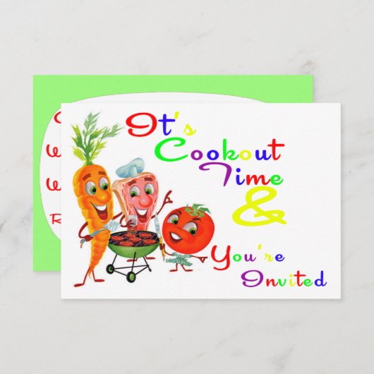 Einladung zum Cookout (Vorne/Hinten)