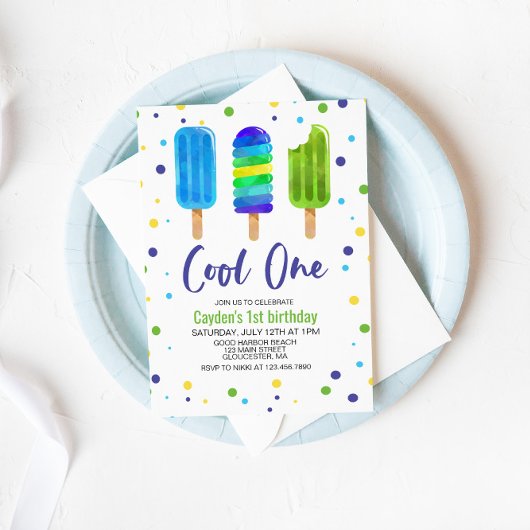 Einladung zum coolen 1. Geburtstag