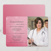 Einladung zum coolen Cross-Foto-Abschluss (Vorne/Hinten)