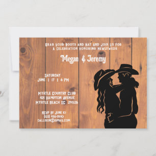 Einladung zum Cowgirl- und Cowboy-Empfang