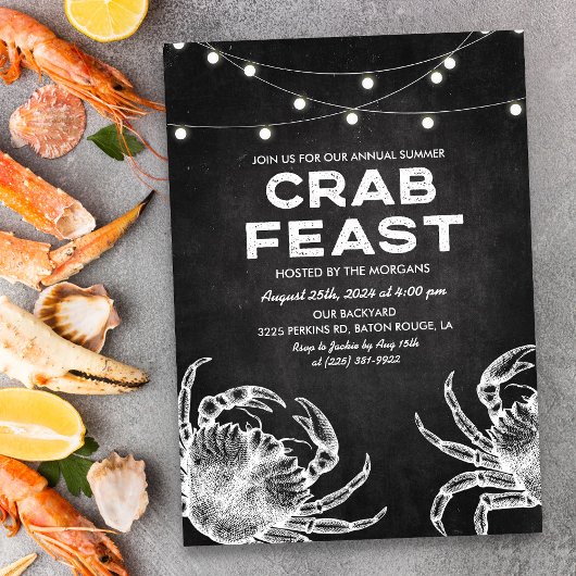 Einladung zum Crab Feast Chalk