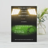 Einladung zum Cricket Birthday Party-Sport (Stehend Vorderseite)