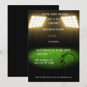 Einladung zum Cricket Birthday Party-Sport (Vorne/Hinten)