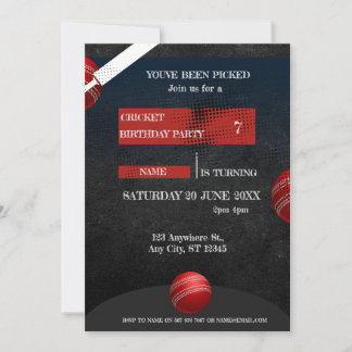 Einladung zum Cricket Birthday Party-Sport