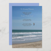 Einladung zum Custom Memorial Service - Beach Them (Vorne/Hinten)