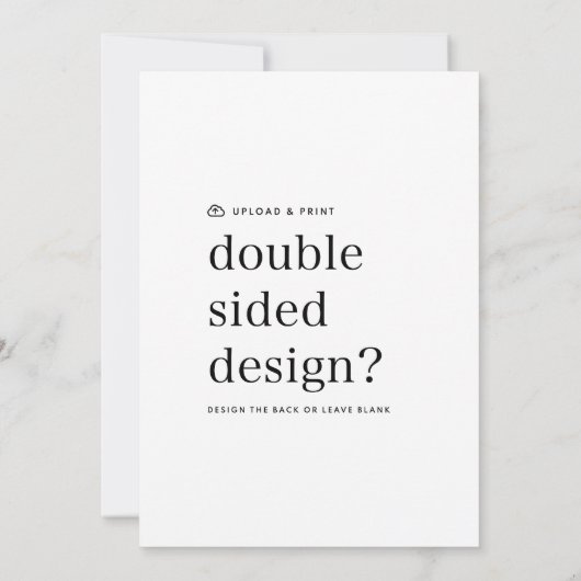 Einladung zum Design-Upload 5" x 7" (Rückseite)