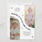 Einladung zum Doppelte Foto (Vorderseite)