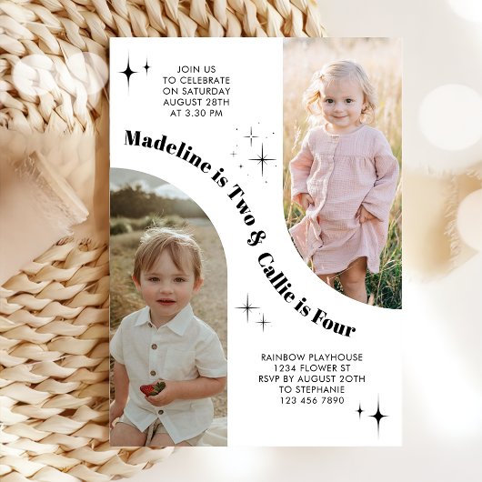 Einladung zum Doppelte Foto