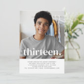 Einladung zum dreizehnten Foto (Stehend Vorderseite)