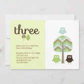 Einladung zum dritten Geburtstag (Vorderseite)