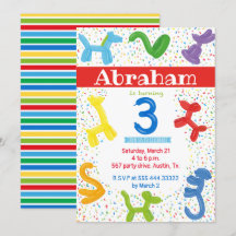 Einladung zum dritten Geburtstag