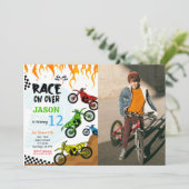 Einladung zum Editable Bike Foto (Stehend Vorderseite)