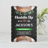 Einladung zum Editable Football (Stehend Vorderseite)