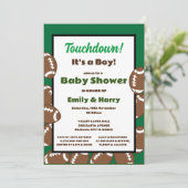 Einladung zum Editable Football (Stehend Vorderseite)