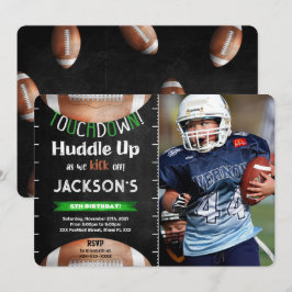 Einladung zum Editable Football Foto