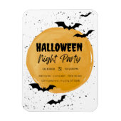 Einladung zum Editierbaren Halloween-Party Black B Magnet (Vertikal)