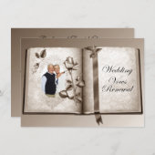Einladung zum Ehe-Vows-Verlängerung des Fotos (Vorne/Hinten)