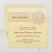 Einladung zum einfachen Hochzeitstag (Vorne/Hinten)