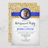 Einladung zum Eintritt in den Ruhestand mit Foto - (Vorne/Hinten)