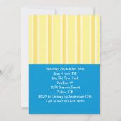 Einladung zum Elefanten Geburtstagsparty Foto (Rückseite)