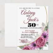 Einladung zum eleganten Jubiläum (Vorne/Hinten)