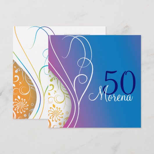 Einladung zum eleganten Platz (Vorne/Hinten)