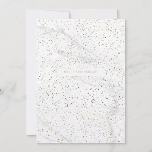 Einladung zum eleganten Rosa und Grau anlässlich d (Rückseite)