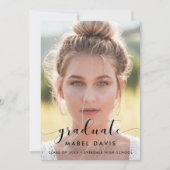 Einladung zum eleganten und schicken Abschluss Fot (Vorderseite)