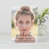 Einladung zum eleganten und schicken Abschluss Fot (Stehend Vorderseite)